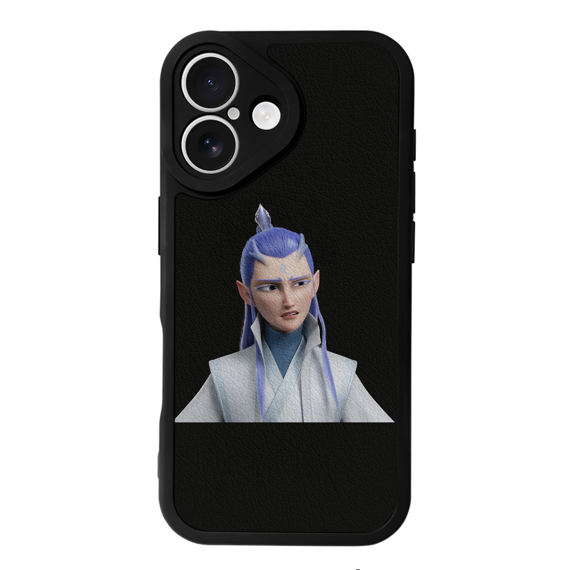 （画像用） Ne Zha 2 ナタ 魔童の大暴れ 【iPhone 16シリーズ対応】シリコンスマホケース（レザー調） 材質：シリコン